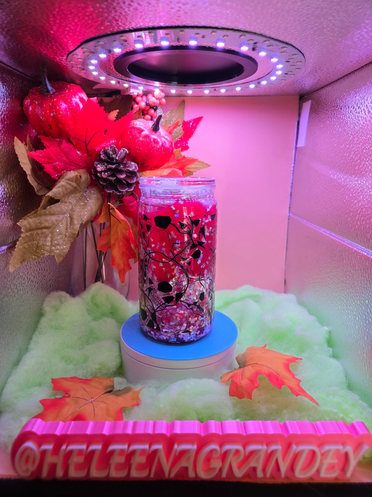 red and silver with skulls