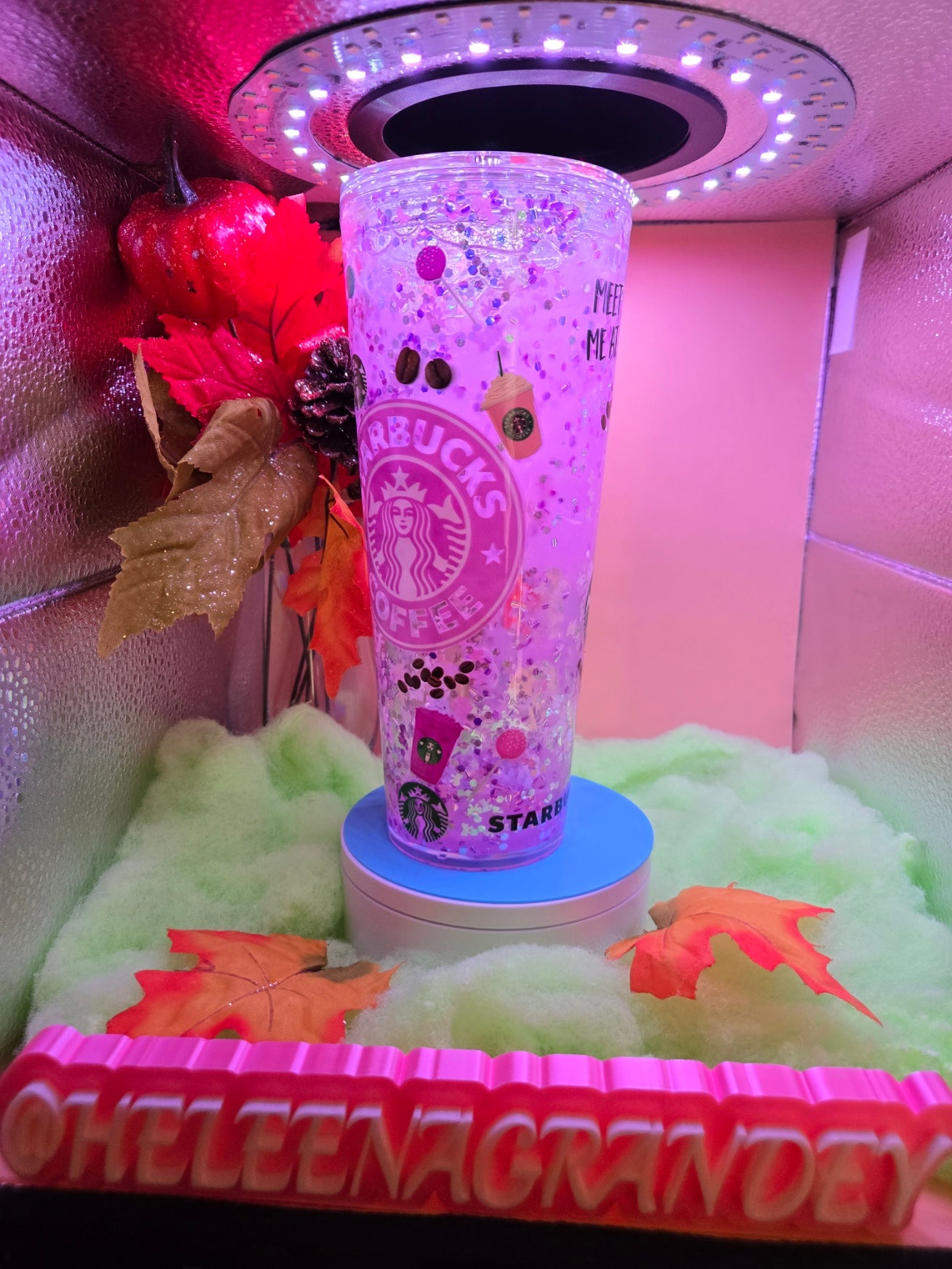 pink starbuks filled