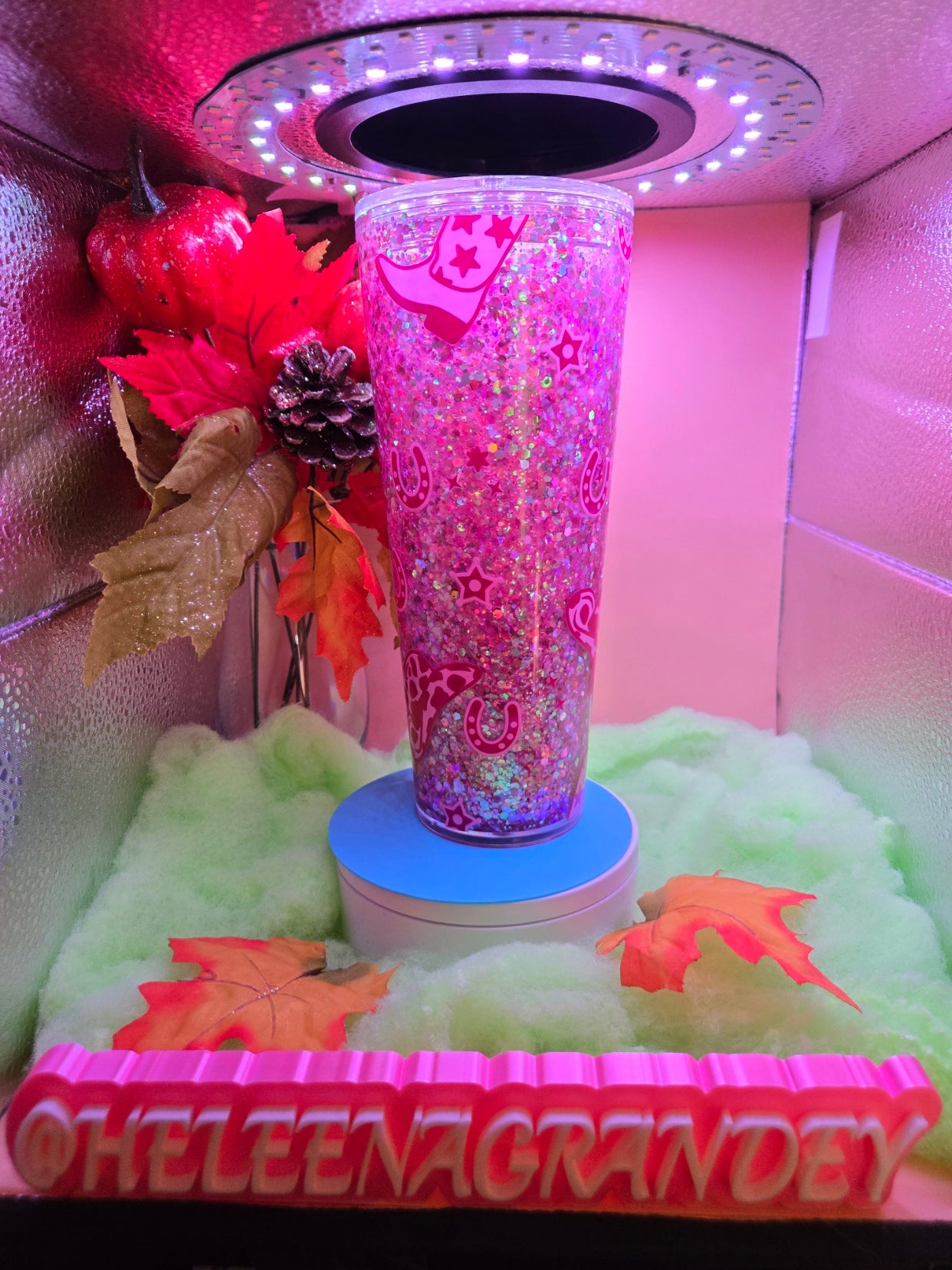 pink with horseshoes and boots