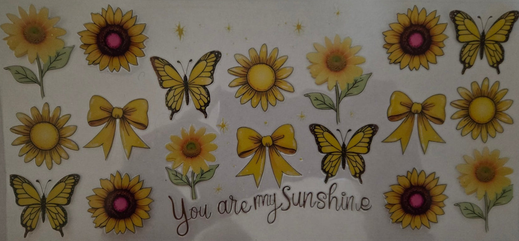 You are my sunshine with bows and flowers